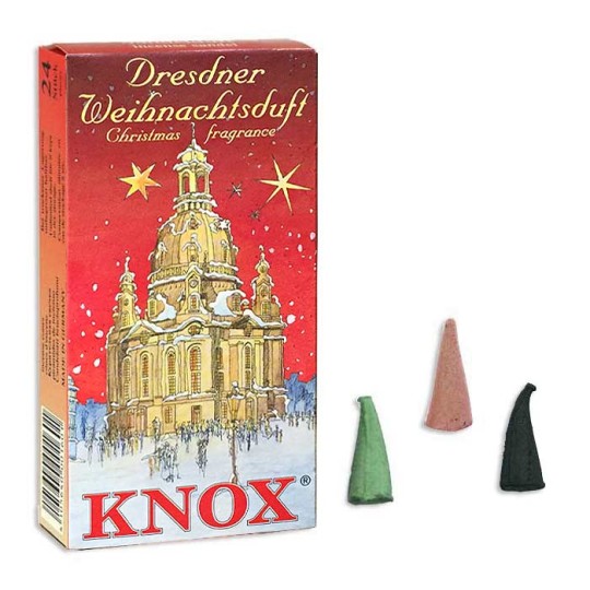 24 Medium Incense Cones in Assorted Christmas Scents ~ Dresden Church